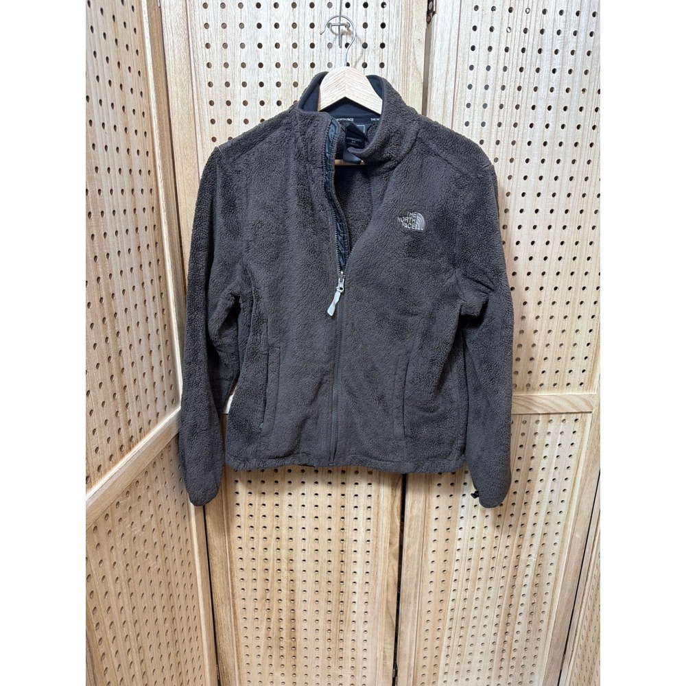 The North Face Osito Fleece Jacket Womens Small Charcoal Grey Full Zip Soft Coat